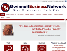 Tablet Screenshot of gwinnettbusinessnetwork.com